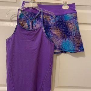 Ivivva Girls Skort and matching Top